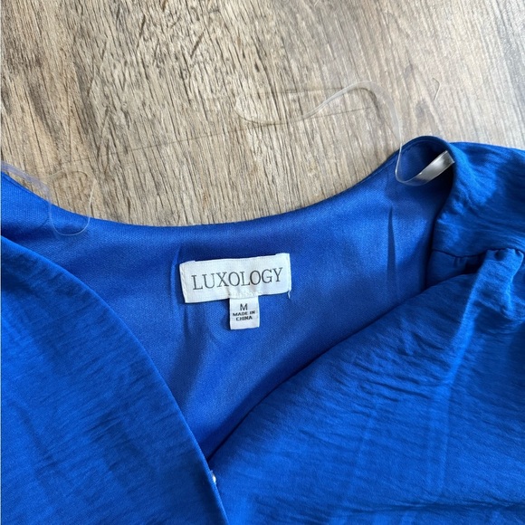 Luxology • Ruffle Faux Wrap Midi Dress - Picture 4 of 8